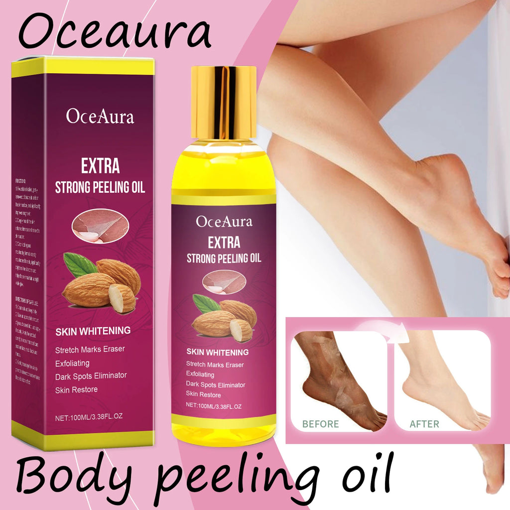 Oceaura Body Exfoliating Oil Gentle Cleaning Dead Skin Moisturizing Enhance Skin Luster Remove Dark Spots Body Peeling Oil