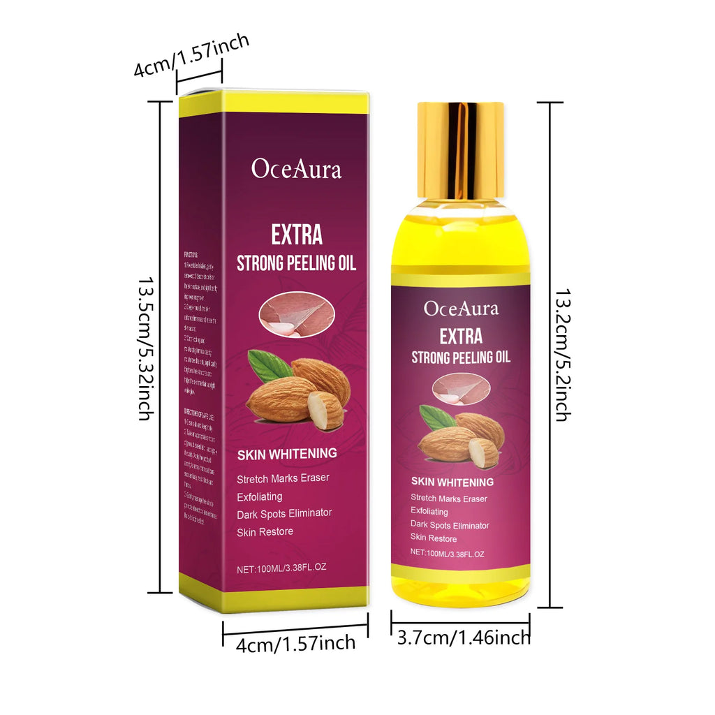 Oceaura Body Exfoliating Oil Gentle Cleaning Dead Skin Moisturizing Enhance Skin Luster Remove Dark Spots Body Peeling Oil