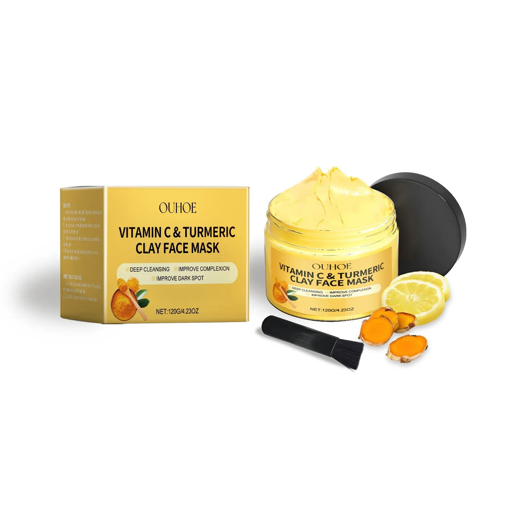 🌿 Exfoliating Face Mask with Vitamin C and Turmeric – Deep Cleansing and Radiant Skin