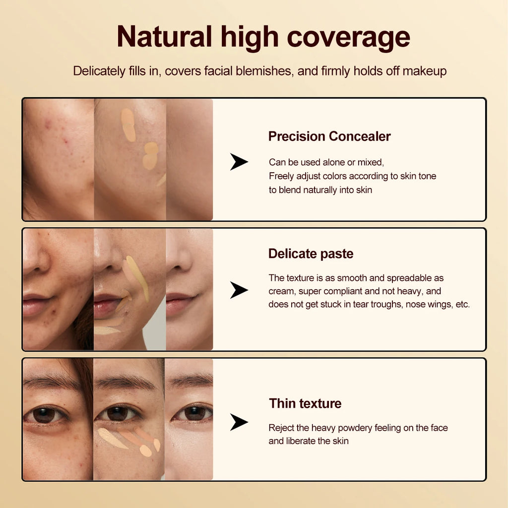 15-Color Concealer & Contour Palette – Professional finish for all skin tones.