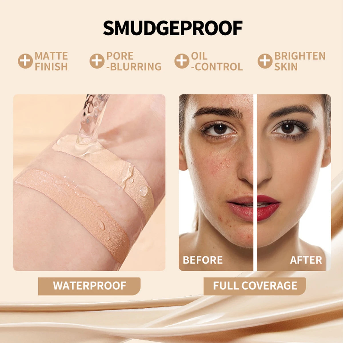 15-Color Concealer & Contour Palette – Professional finish for all skin tones.